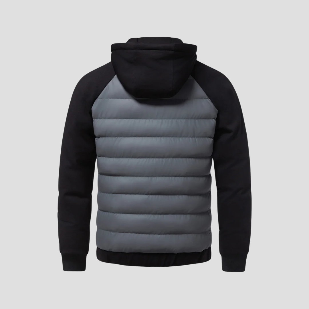 NOUVEAU RICHE Steppjacke Urban Kontrastpaneel Fleece Innenfutter Wärme