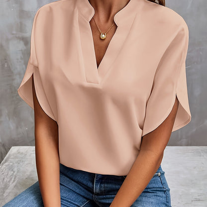 NOUVEAU RICHE Blusenshirt Damen Elegantes Oberteil Mit Modernem Schnitt Rose