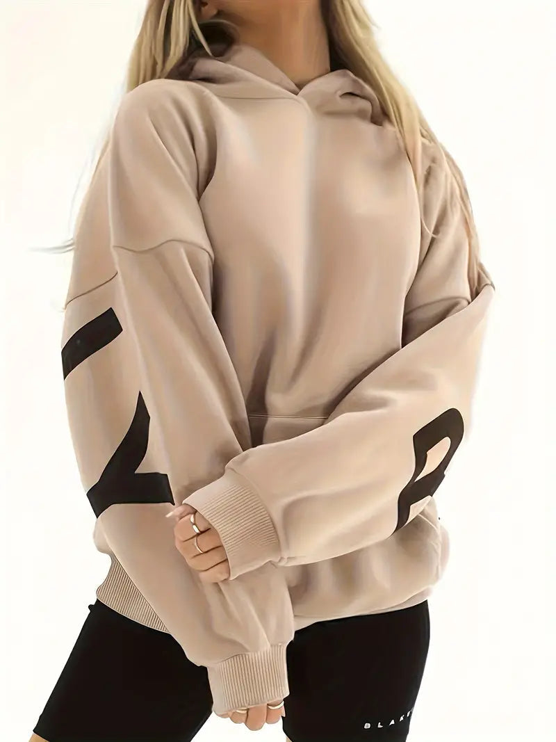 NOUVEAU RICHE Luna | Dame Warme Kapuzenjacke mit Weichem Futter - Kuschelige Fleecejacke & Sweatjacke mit Kapuze