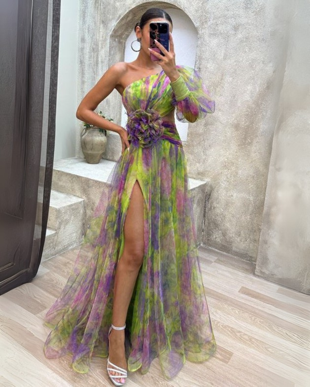 NOUVEAU RICHE Verzauberndes Tüllkleid Luftige Fließende Schichten