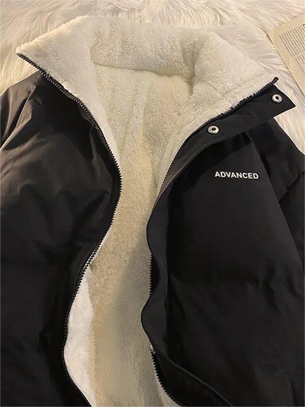 NOUVEAU RICHE Kurzer Wattierter Mantel Mit Reißverschluss Hohem Kragen