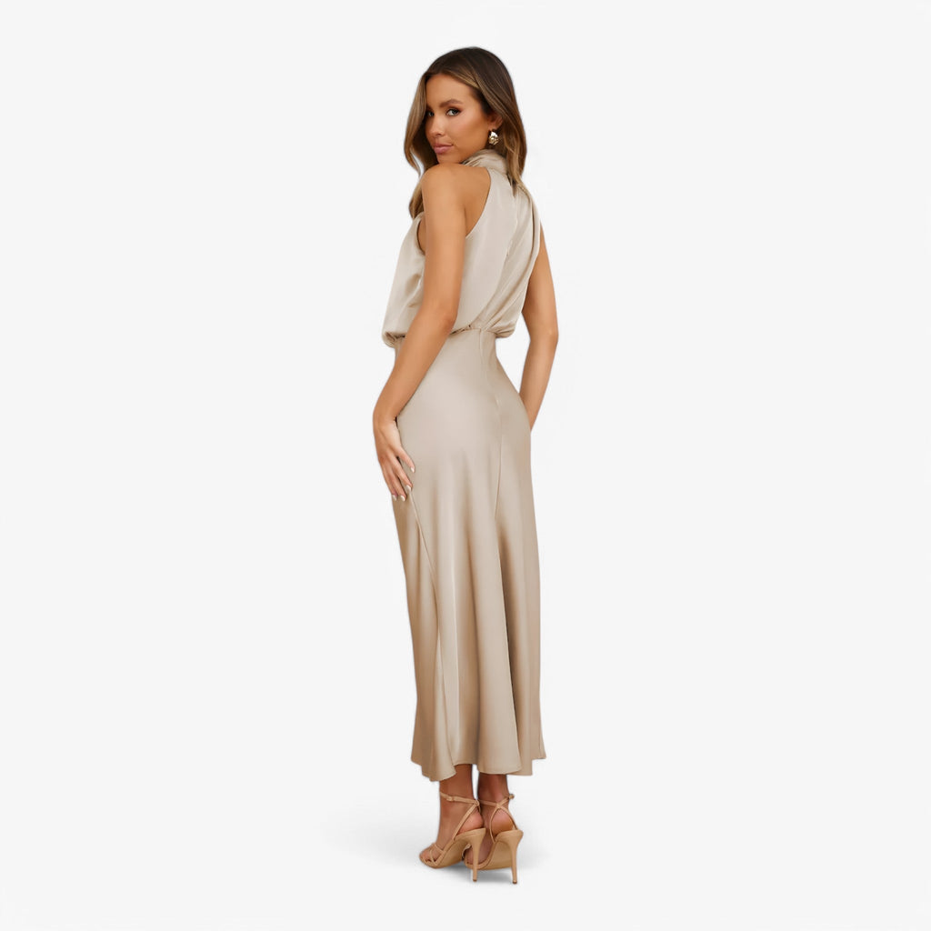 NOUVEAU RICHE Estela | Damen-Trägerlos-Festkleid – Anmutige Eleganz & Komfort für Events
