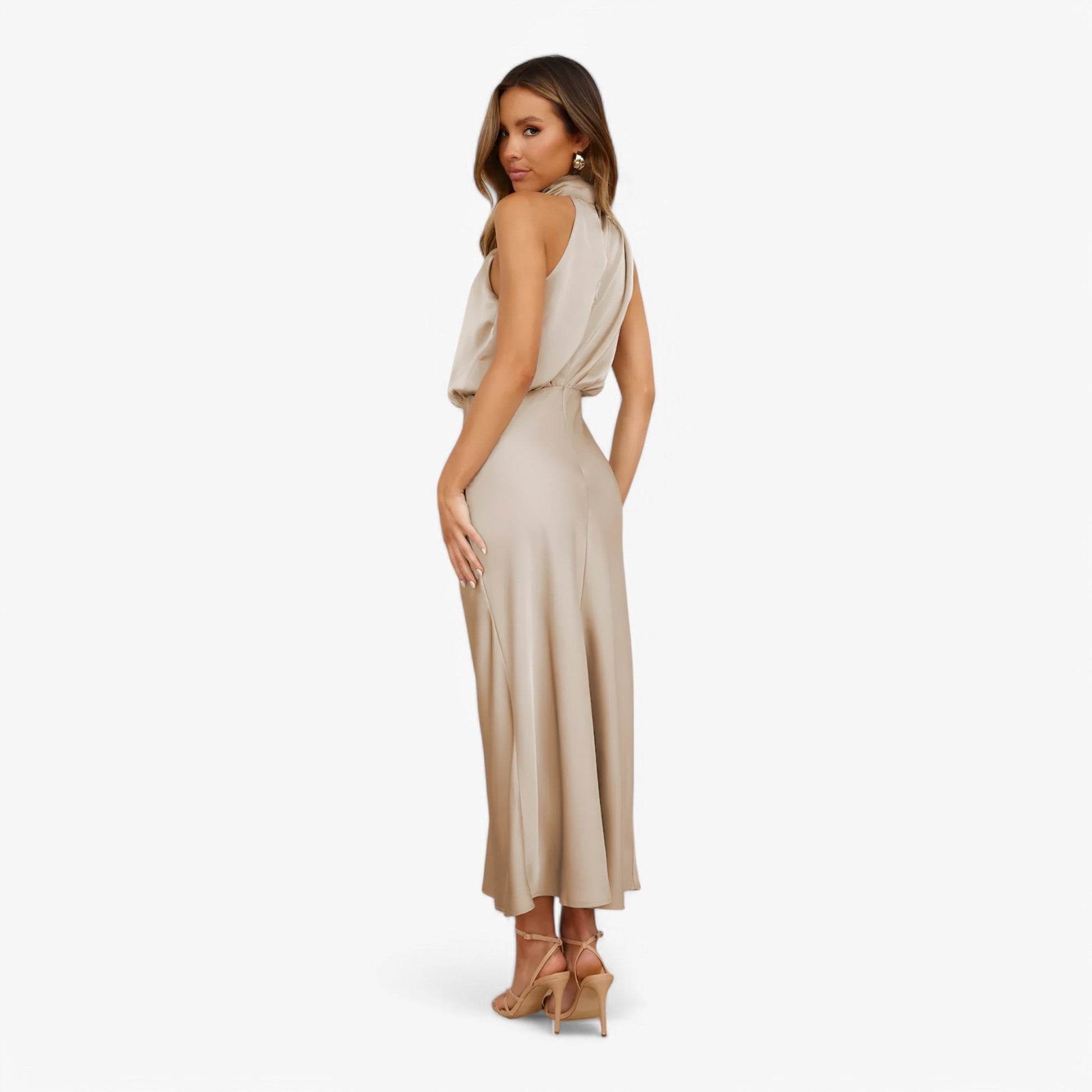 NOUVEAU RICHE Estela | Damen-Trägerlos-Festkleid – Anmutige Eleganz & Komfort für Events
