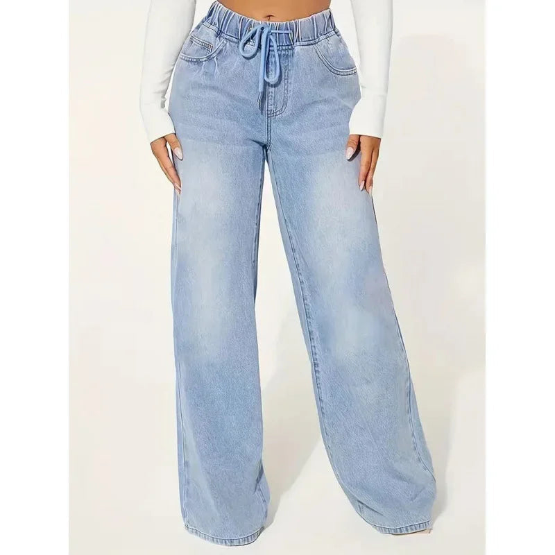 WW | High Waist Baggy Jeans für Frauen - Komfort mit Stil 0