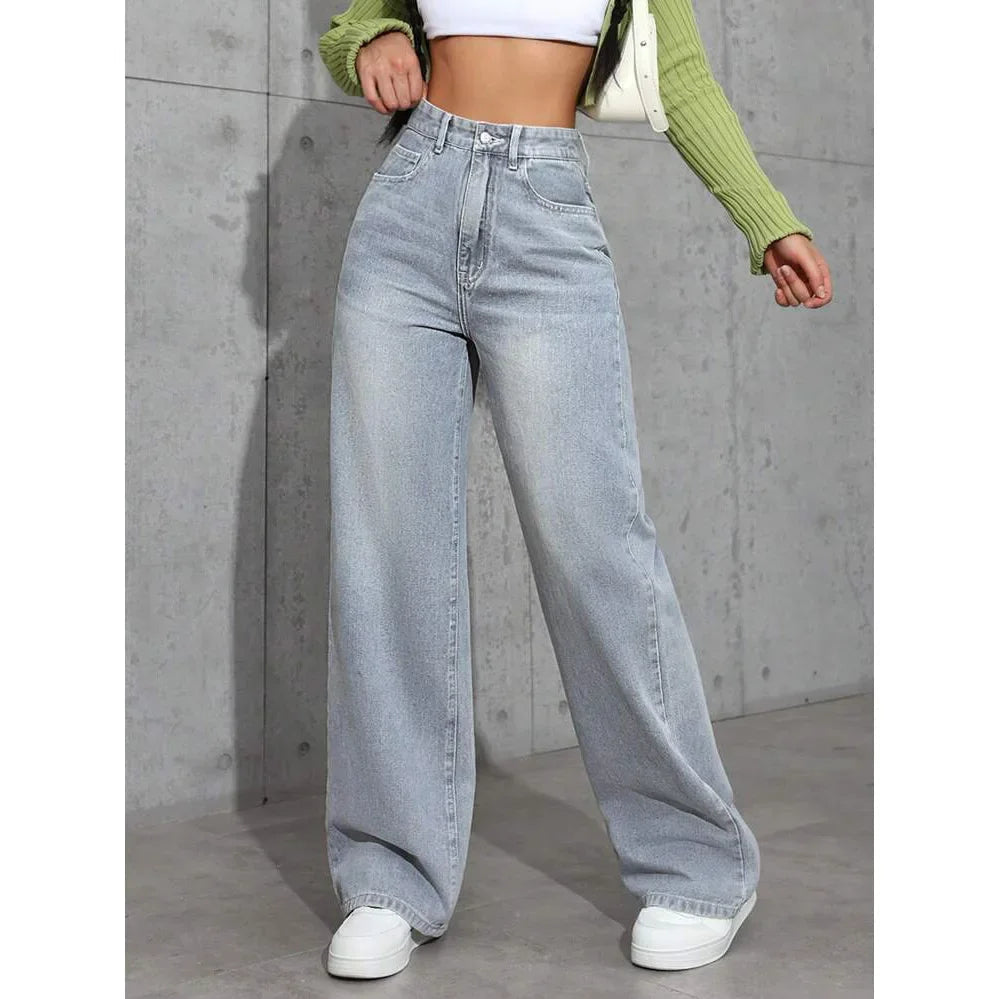 WW | Lässige Baggy-Jeans für Damen - Hohe Taille Komfort 2
