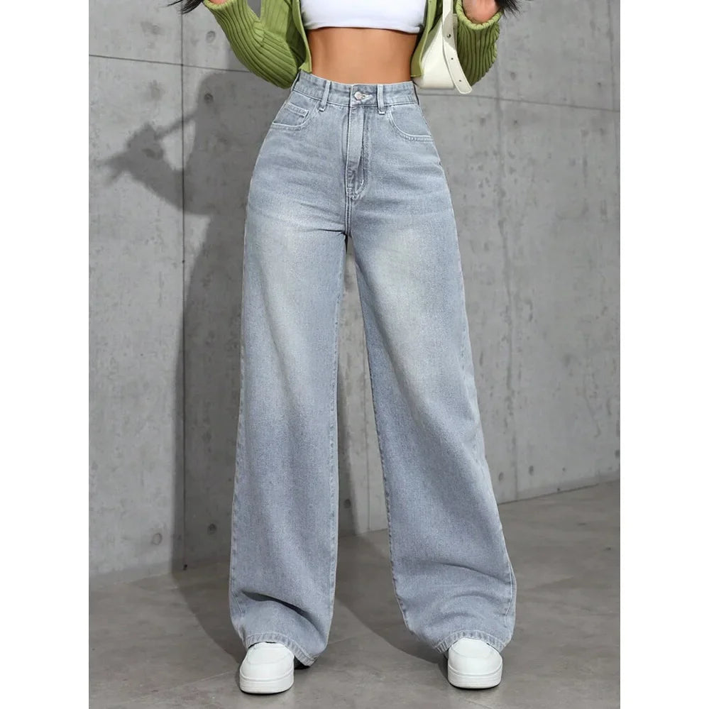 WW | Lässige Baggy-Jeans für Damen - Hohe Taille Komfort 6