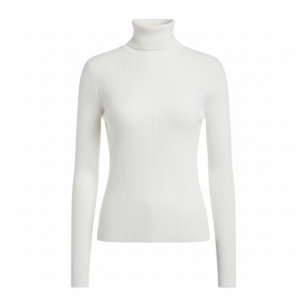 Weicher Rollkragenpullover Winter Gemütlicher Hoher Kragen