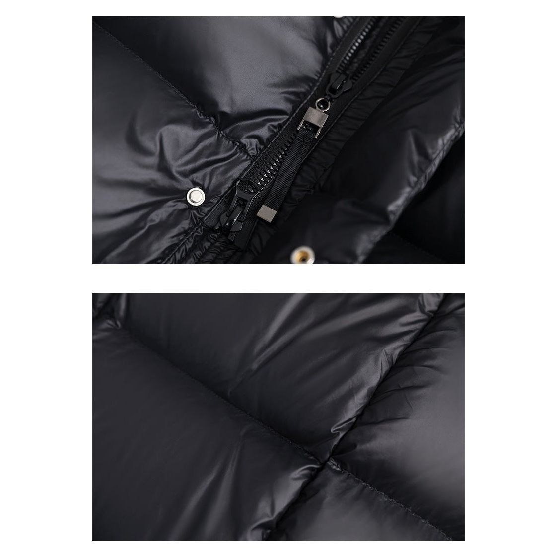 NOUVEAU RICHE Damen Daunen-Winterjacke Wasserdichte Warm Look Winterwetter