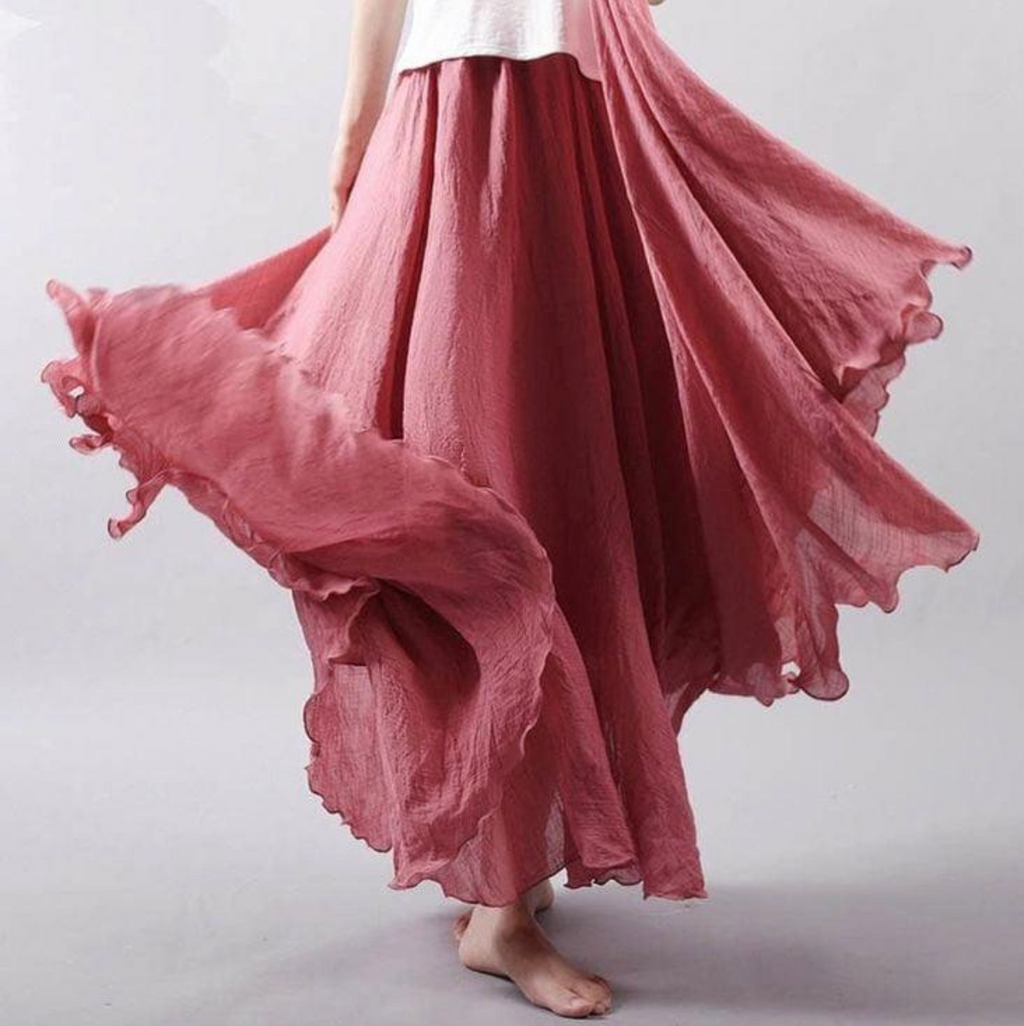 NOUVEAU RICHE Passion | Damen Rock – Luftiges Design, Ultimativer Sommerkomfort & Zeitloser Stil