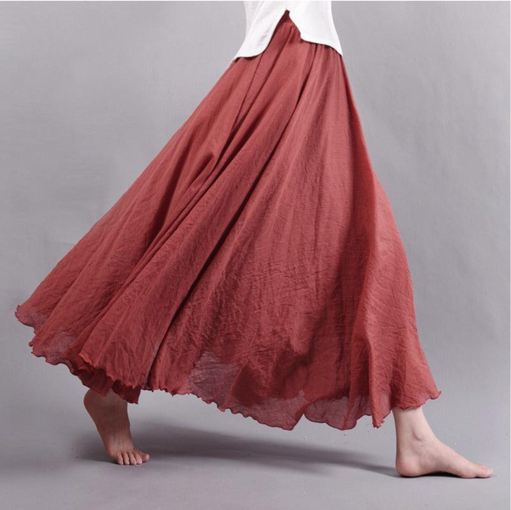 NOUVEAU RICHE Passion | Damen Rock – Luftiges Design, Ultimativer Sommerkomfort & Zeitloser Stil Altrosa