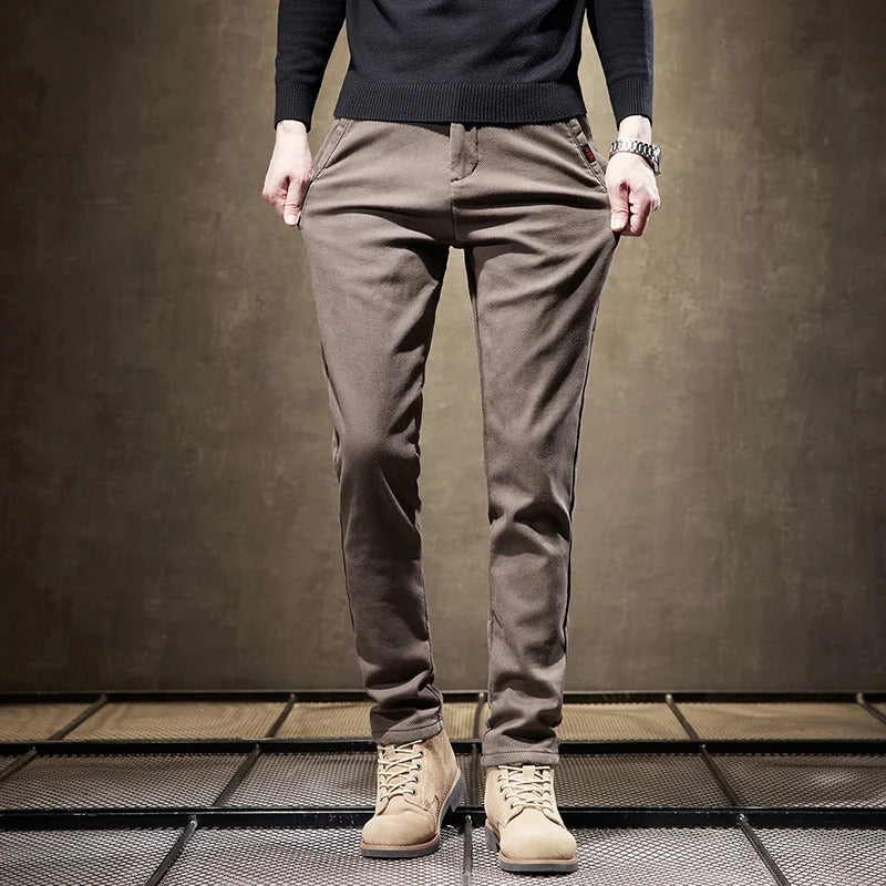 NOUVEAU RICHE Warme Fleecehose Herren Thermo Jogginghose Für Freizeit