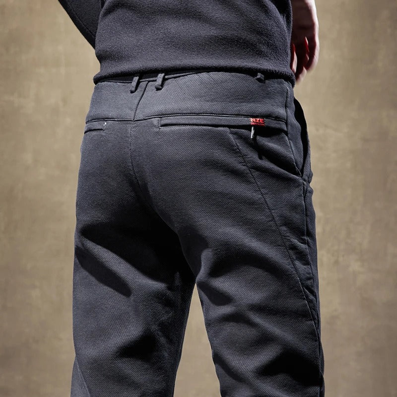 NOUVEAU RICHE Warme Fleecehose Herren Thermo Jogginghose Für Freizeit