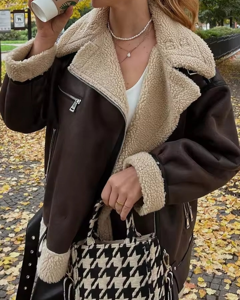 NOUVEAU RICHE Wasserabweisende Winterjacke Mit Isolierung Revers Täglichen Komfort Und Wärme