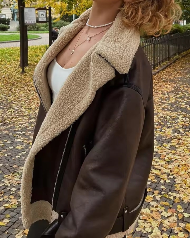 NOUVEAU RICHE Wasserabweisende Winterjacke Mit Isolierung Revers Täglichen Komfort Und Wärme