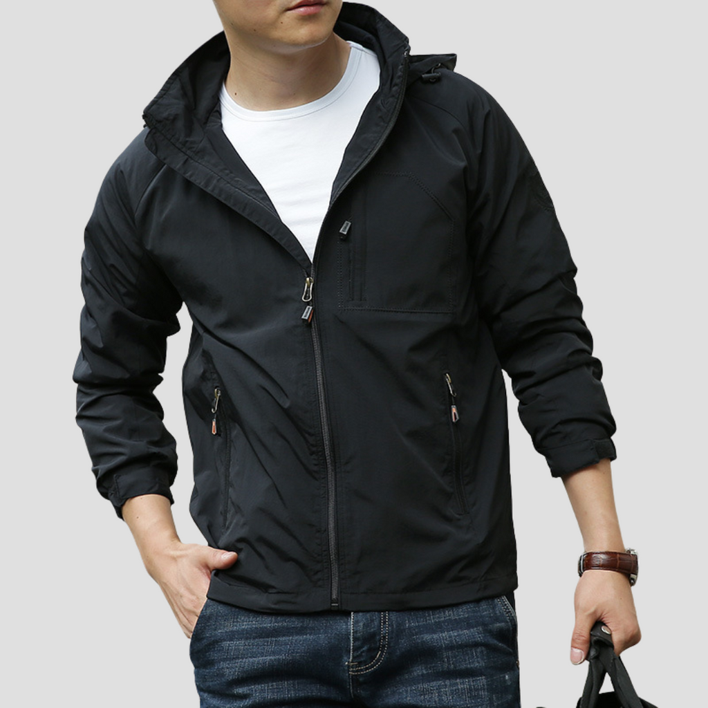 NOUVEAU RICHE Wasserdichte Cargojacke Mit Atmungsaktivem Gewebe Und Stil Schwarz
