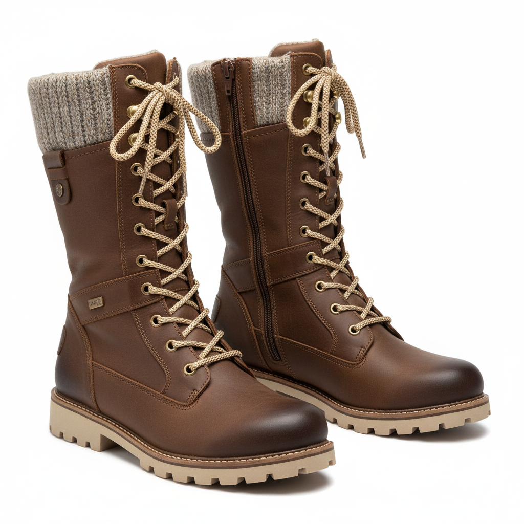 NOUVEAU RICHE Damen Winterstiefel Wasserdicht – Gefüttert & Kälteschutz