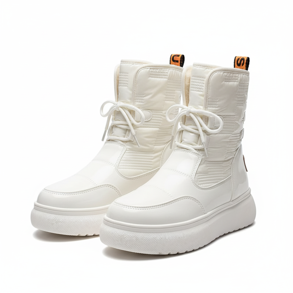 NOUVEAU RICHE Damenstiefel Wasserdichte Warmer Rutschfester Stil Vielseitige Ankelboots