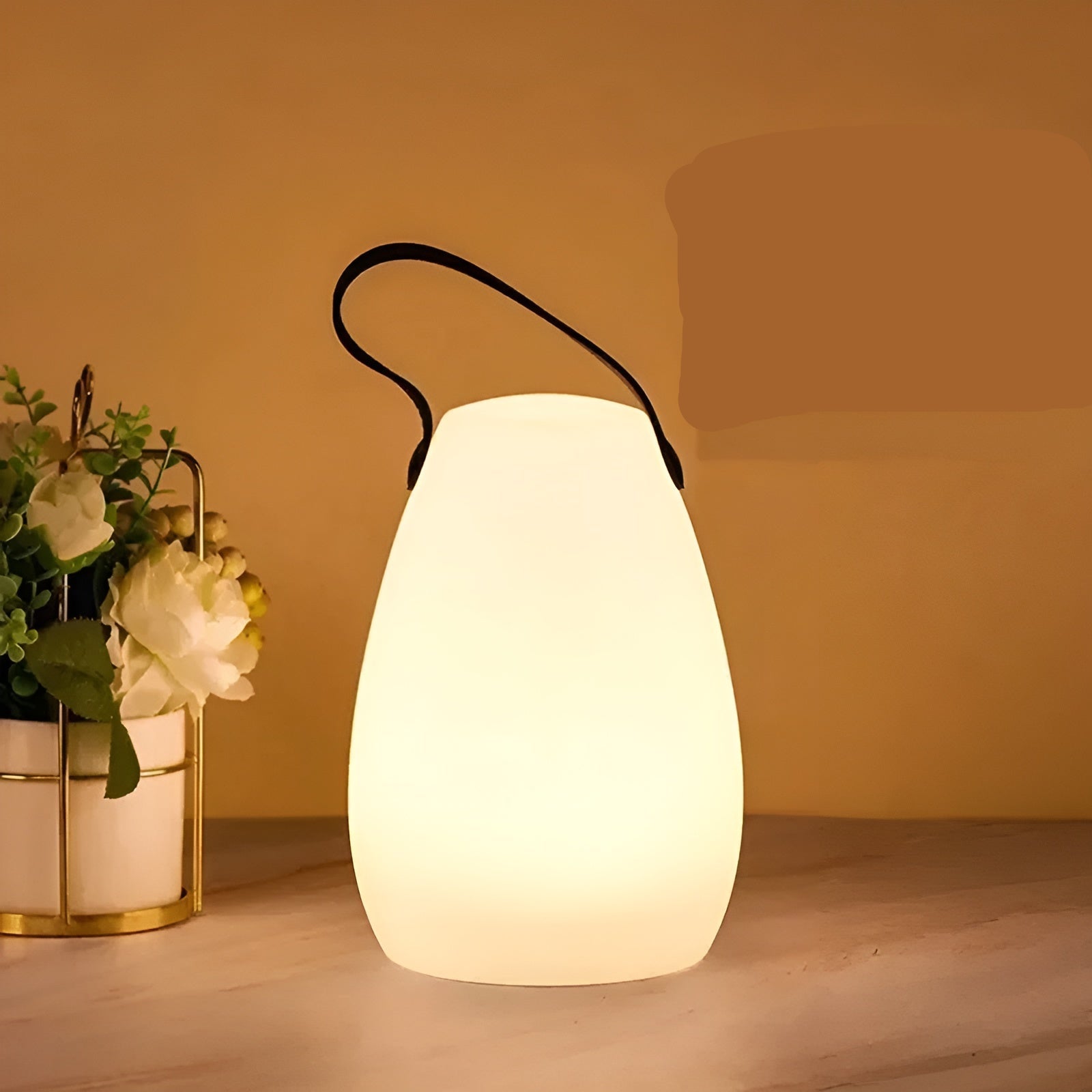 NOUVEAU RICHE Wasserdichte Drahtlose LED Tischlampe 16 Farben Innen Und Außen Oval