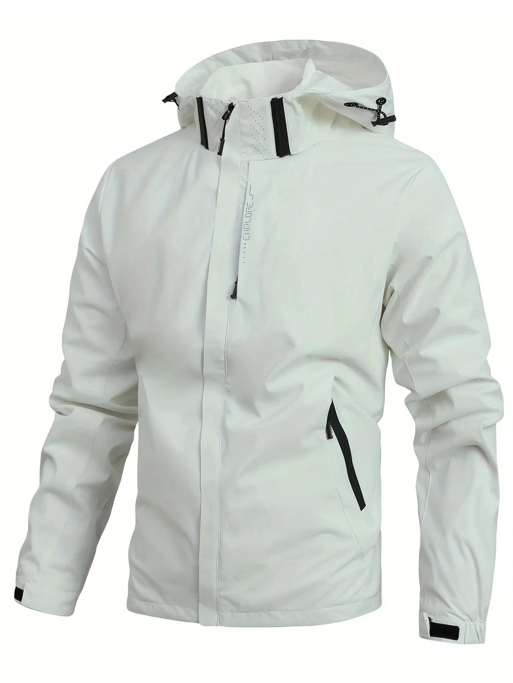 NOUVEAU RICHE Herren Wasserdichte Regenjacke Leicht Outdoor-Regenmantel