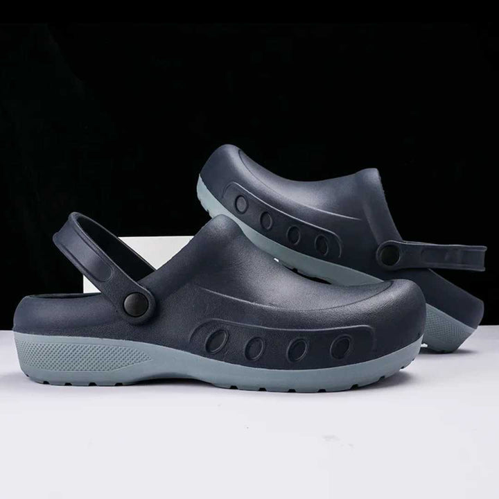NOUVEAU RICHE Rutschfeste professionelle Kochschuhe – Rutschfeste Küchenschuhe & Arbeitsschuhe für Damen und Herren, wasserdicht, Fussgewölbestütze – GripChef