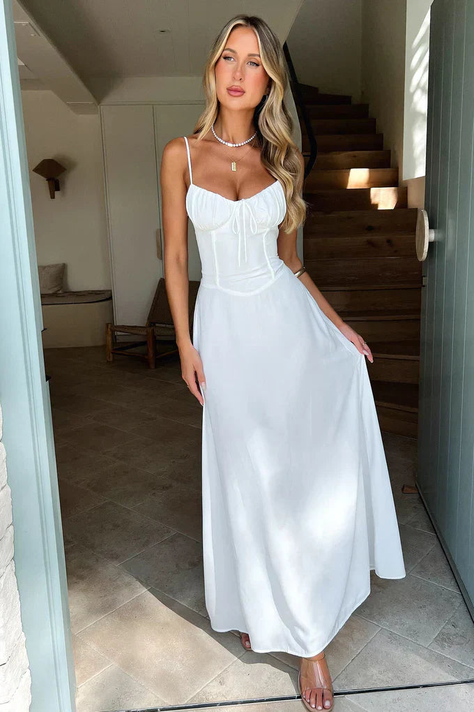 NOUVEAU RICHE Weiches Wiesen Kleid Mit Luftige Silhouette Und Schnürung