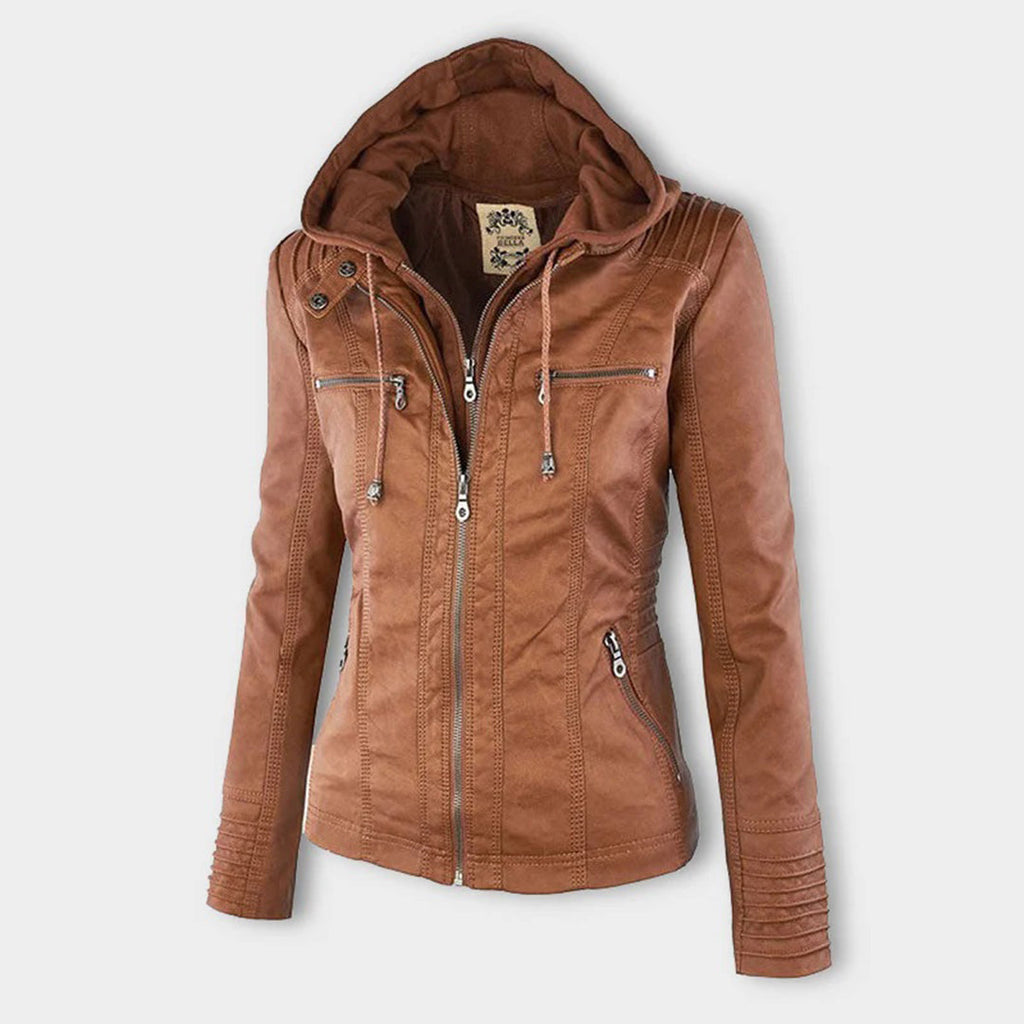 NOUVEAU RICHE Wetterfeste Damenjacke Mit Kapuze Wasserabweisend Leicht