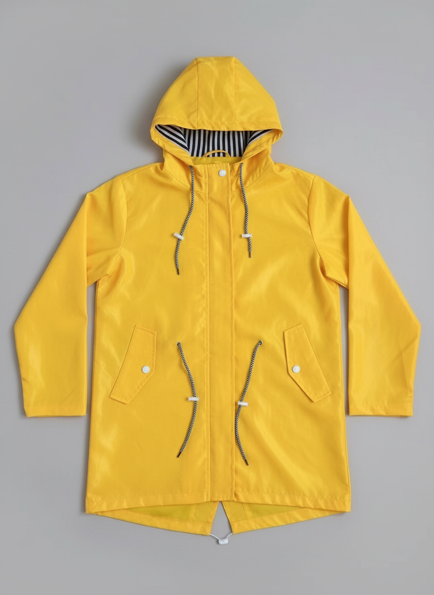 Wetterfester Mantel mit Kapuze 2