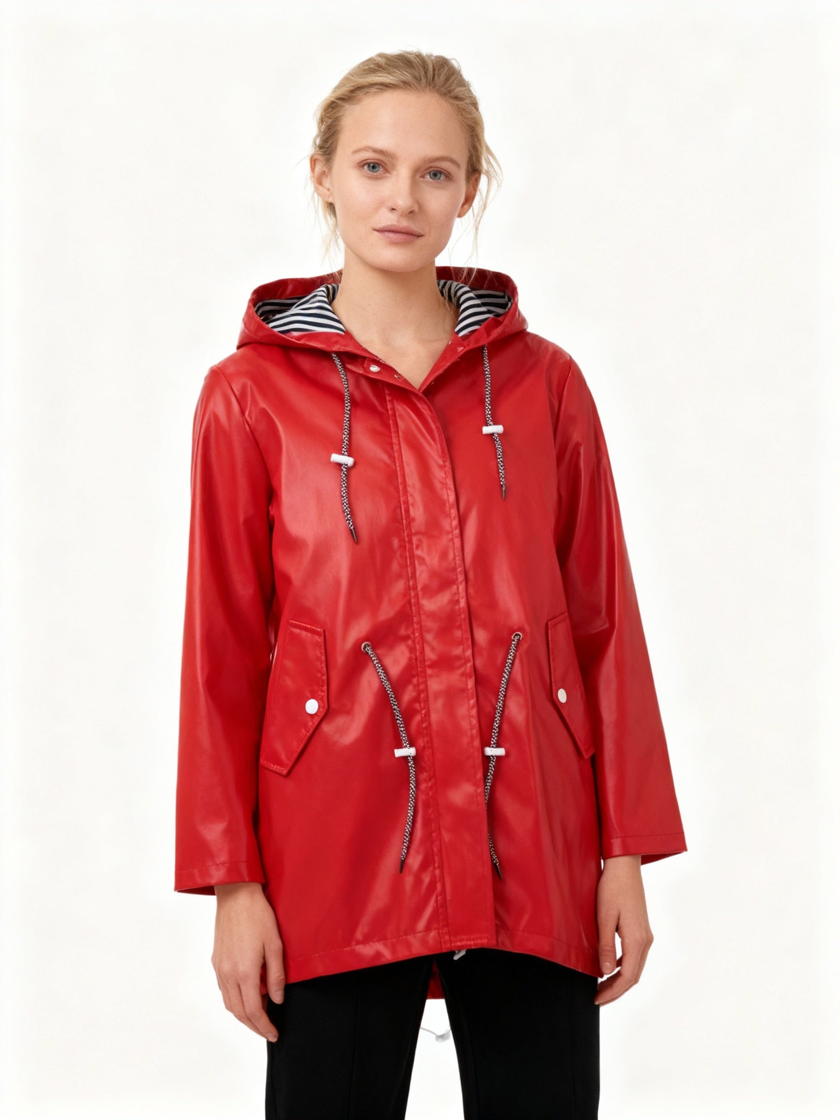 Wetterfester Mantel mit Kapuze 5