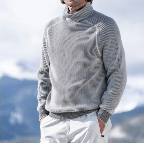 NOUVEAU RICHE Eleganter Herren Rollkragenpullover