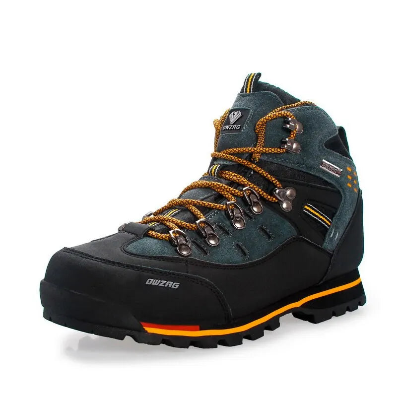 NOUVEAU RICHE Herren Wanderschuhe – Wilhelm Robust & Rutschfeste Sohle Orange