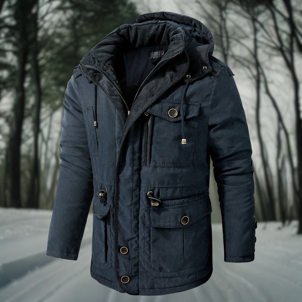 NOUVEAU RICHE Herren Winterjacke Wasserdichte Jacke Mit Wärmeschutz