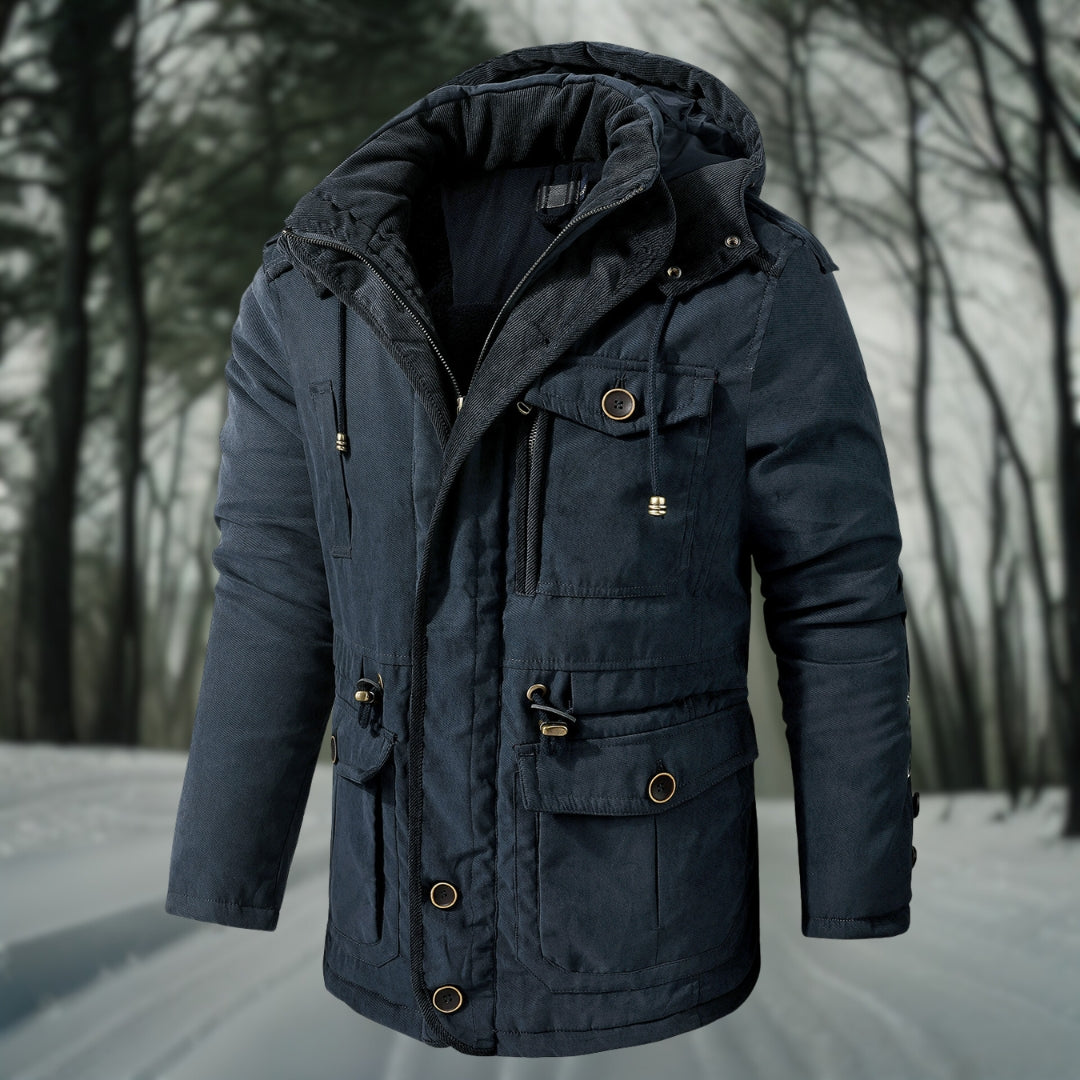 NOUVEAU RICHE Herren Winterjacke Wasserdichte Jacke Mit Wärmeschutz