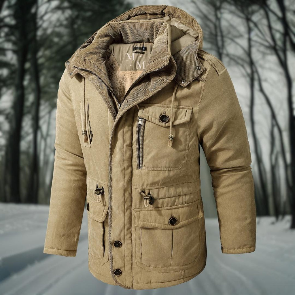NOUVEAU RICHE Herren Winterjacke Wasserdichte Jacke Mit Wärmeschutz