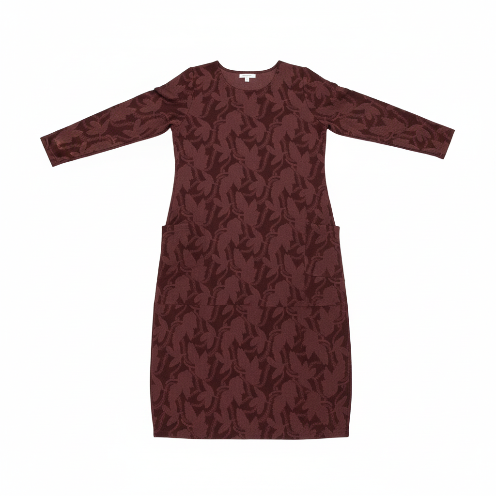 NOUVEAU RICHE Damen Winterkleid Mit Taschen Für Stil Und Funktionalität Druckdesign