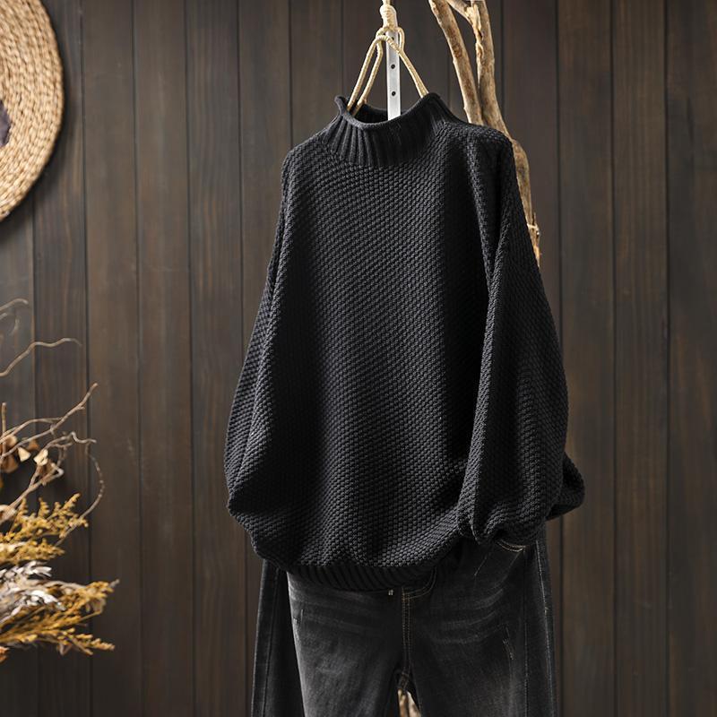 NOUVEAU RICHE Strickpullover Wärme Atmungsaktivität Ganzen Tag Komfort Strickwaren-Basics Schwarz Einheitsgröße