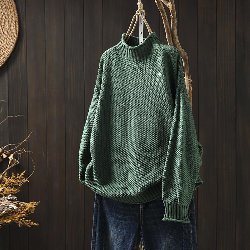 NOUVEAU RICHE Strickpullover Wärme Atmungsaktivität Ganzen Tag Komfort Strickwaren-Basics Grün Einheitsgröße