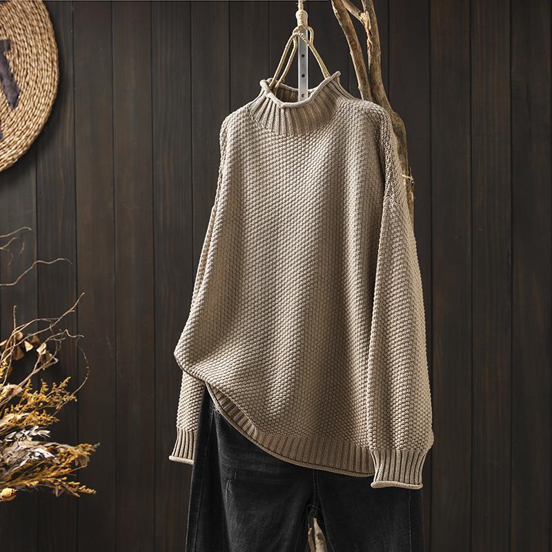 NOUVEAU RICHE Strickpullover Wärme Atmungsaktivität Ganzen Tag Komfort Strickwaren-Basics Beige Einheitsgröße