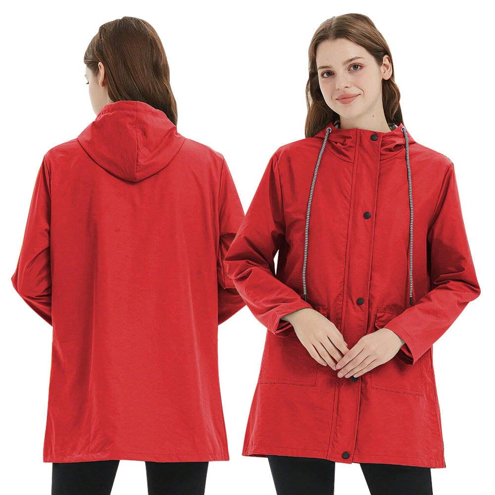 NOUVEAU RICHE Damenjacke Wasserdicht Winddicht Für Outdoor Wandern