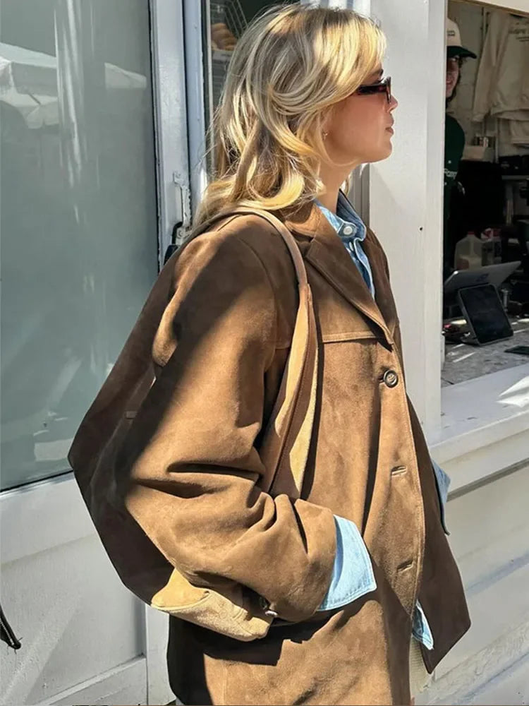 NOUVEAU RICHE Damen Elegante Herbstjacke Stilvolle Jacke Für Herbsttage