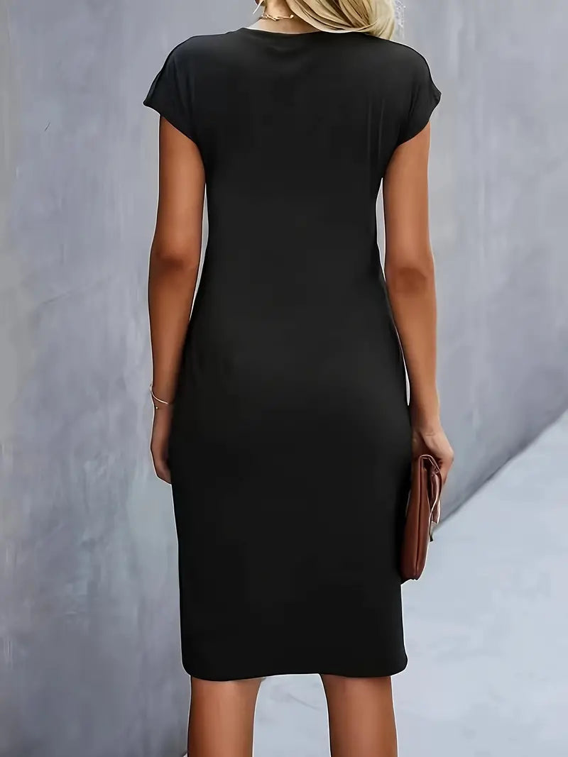 NOUVEAU RICHE Zeitloses Midikleid Mit Taillierter Silhouette Für Büro