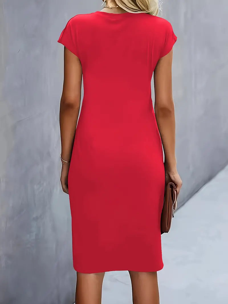 NOUVEAU RICHE Zeitloses Midikleid Mit Taillierter Silhouette Für Büro