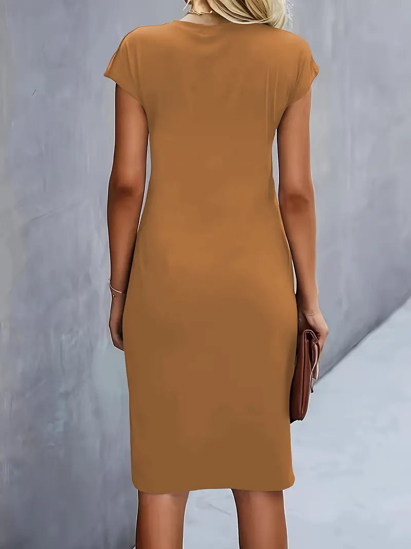 NOUVEAU RICHE Zeitloses Midikleid Mit Taillierter Silhouette Für Büro