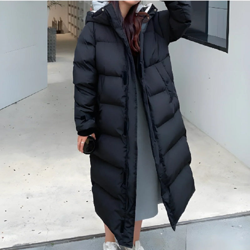 NOUVEAU RICHE Lange Jacke Winddicht Daunenfüllung Wasserdicht Bis 20 Grad - Winterjacke - Wintermäntel Damen schwarz_zia
