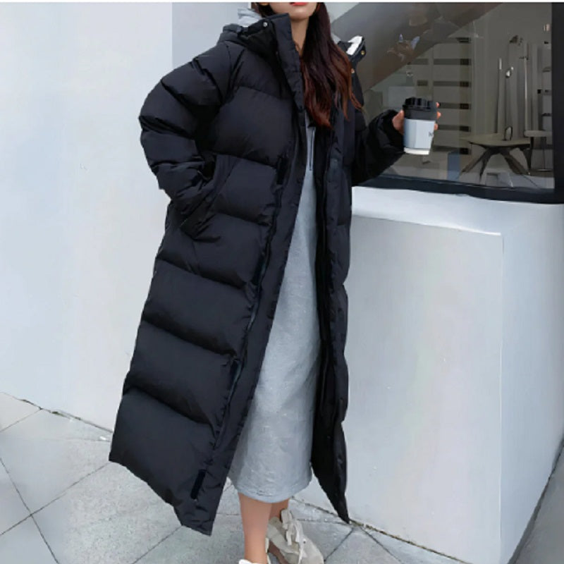 NOUVEAU RICHE Lange Jacke Winddicht Daunenfüllung Wasserdicht Bis 20 Grad - Winterjacke - Wintermäntel Damen