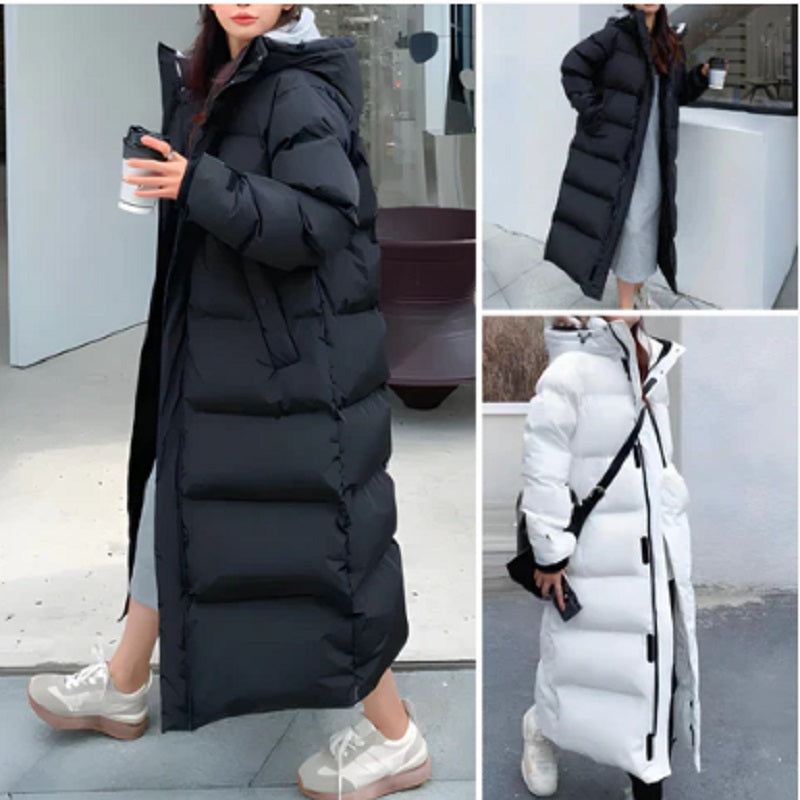 NOUVEAU RICHE Lange Jacke Winddicht Daunenfüllung Wasserdicht Bis 20 Grad - Winterjacke - Wintermäntel Damen