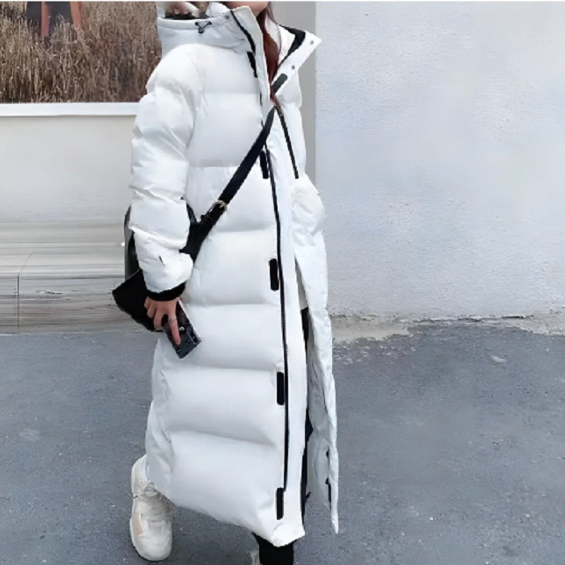 NOUVEAU RICHE Lange Jacke Winddicht Daunenfüllung Wasserdicht Bis 20 Grad - Winterjacke - Wintermäntel Damen weib_zia