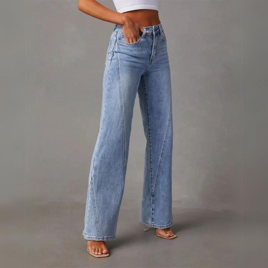 NOUVEAU RICHE Weite Jeans Mit Hoher Taille Und Wide Leg Alltagslook