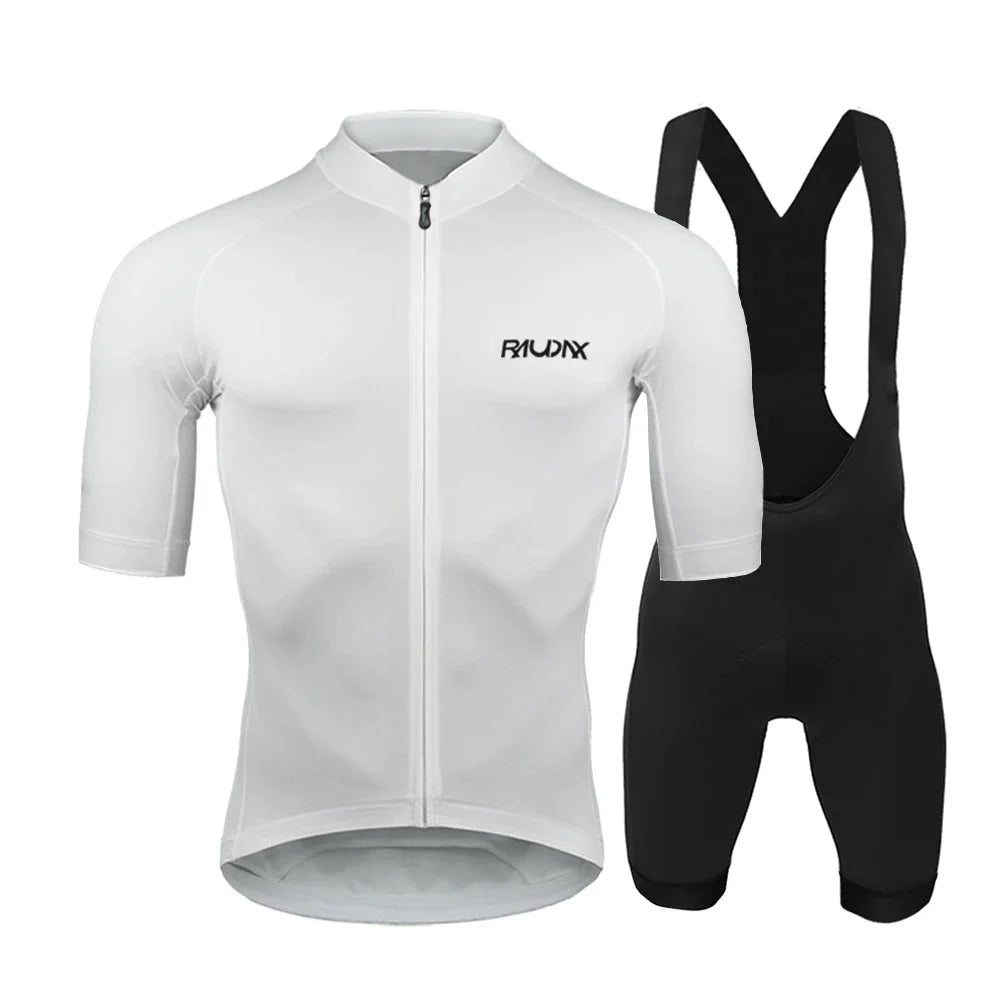 NOUVEAU RICHE Radtrikot-Set Herren mit 19D Gel-Sitzpolster – Atmungsaktive Velobekleidung, schnelltrocknend, S–XXL – Hermosa Radsport-Set C XXL