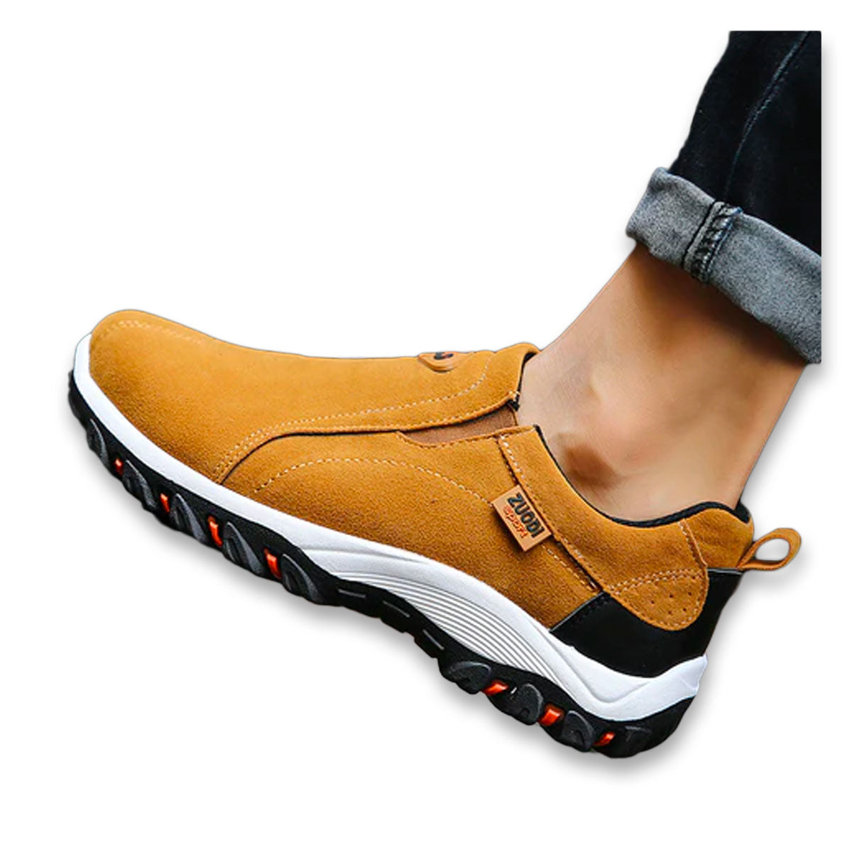 NOUVEAU RICHE Freizeitschuhe Herren Schwarz Atmungsaktiv Leicht Komfort Beige 39