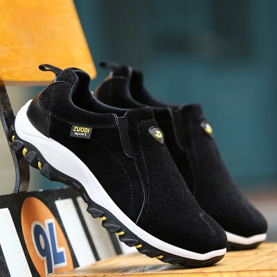 NOUVEAU RICHE Freizeitschuhe Herren Schwarz Atmungsaktiv Leicht Komfort Schwarz
